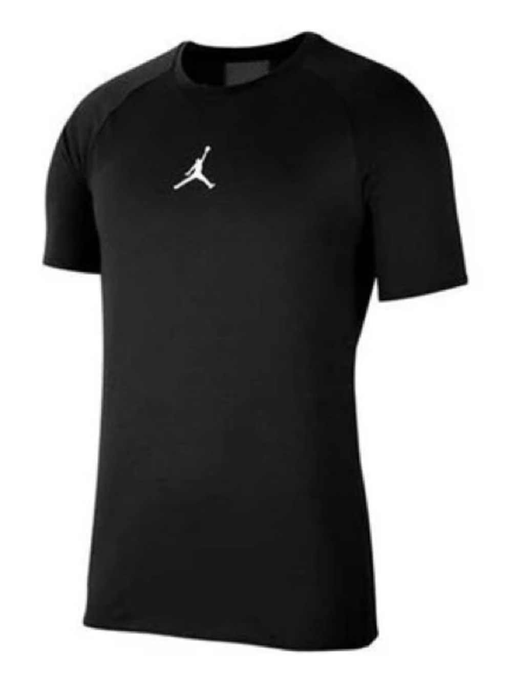 Jordan Black Short Sleeve Tee with White Jumpman Chest Logo